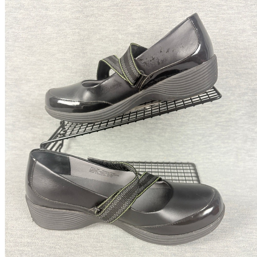 Dansko Camellia Mary Jane Clogs Womens 39 Black Work Wonders Slip Resistant